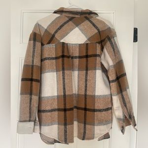 Pink Lily Shacket plaid